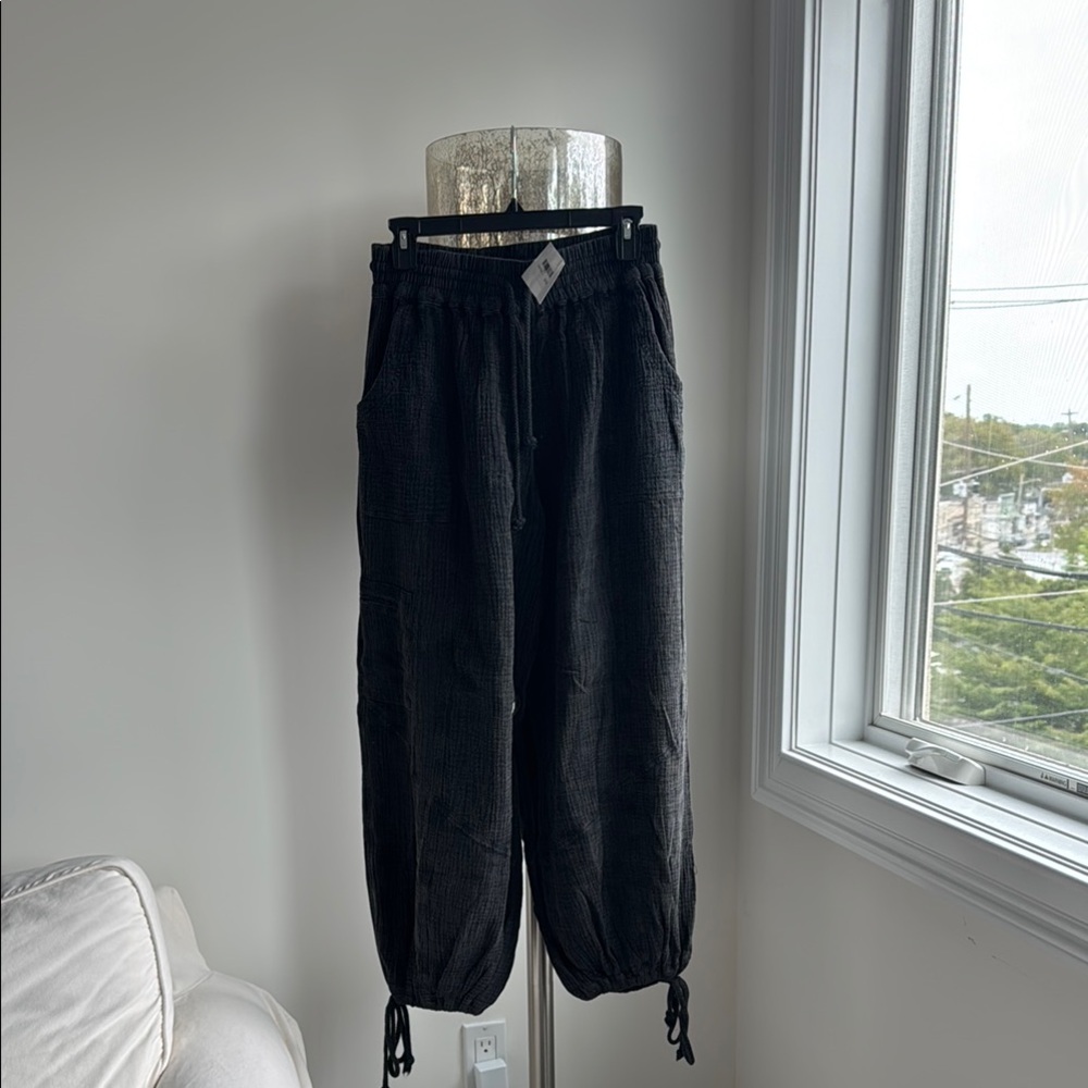 Miss Love Black Drawstring Joggers